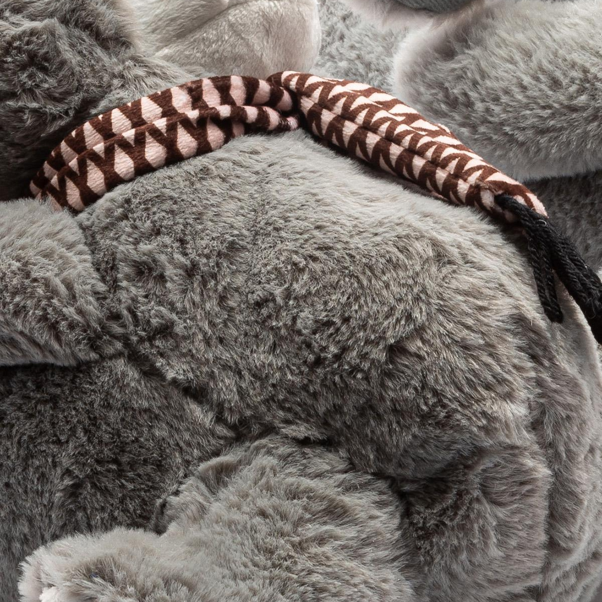 Yeye Kadın Hayvanlı Panduf Gri 36/41