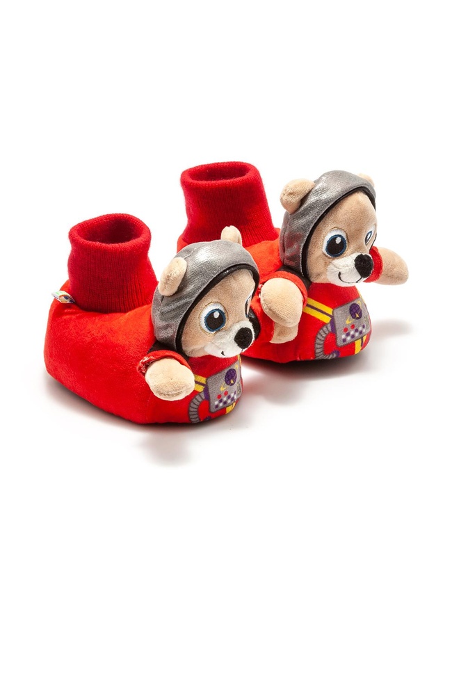  Apollo Çocuk Hayvanlı Panduf Kırmızı 24/31