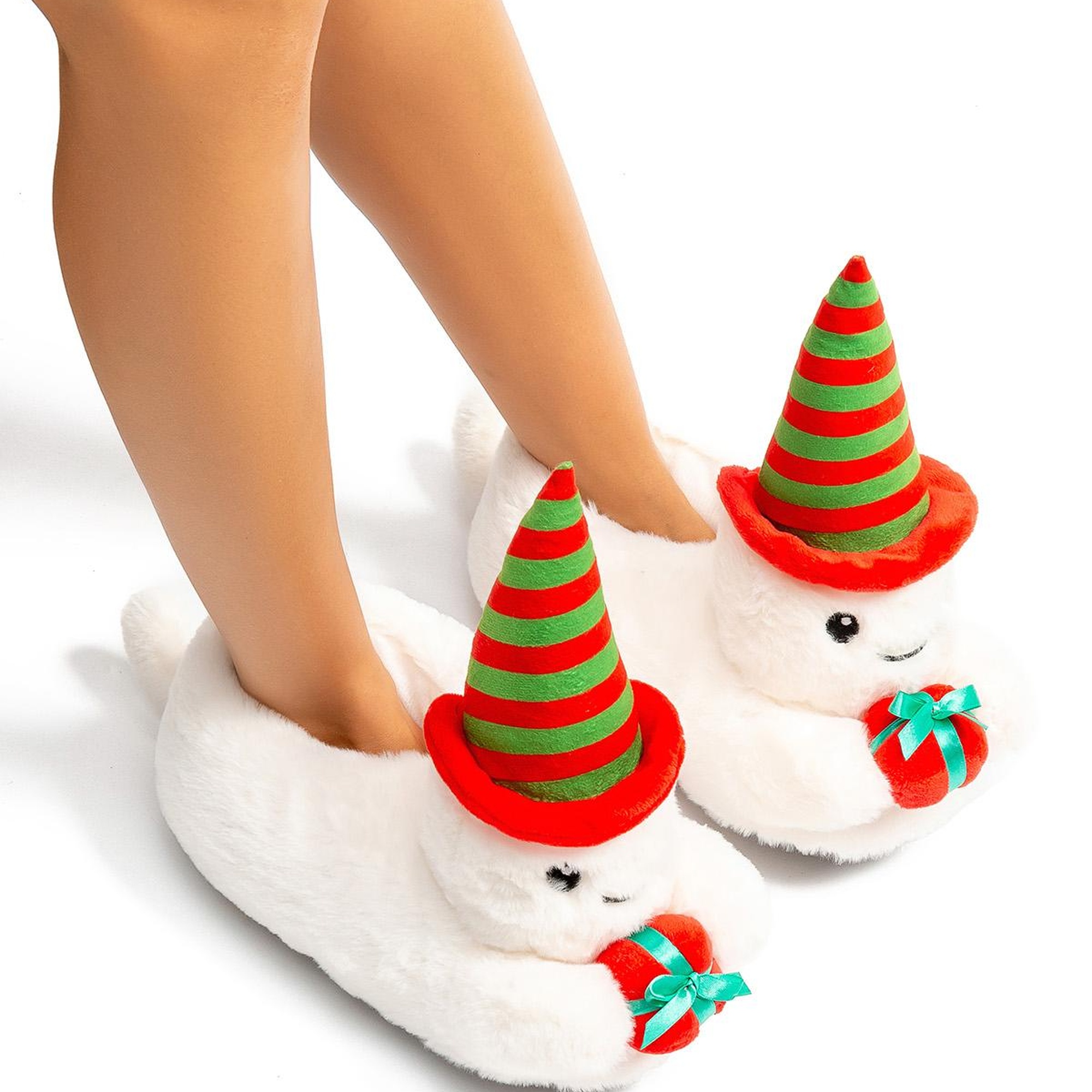 Dalla Kadın Hayvanlı Panduf Beyaz 36/41