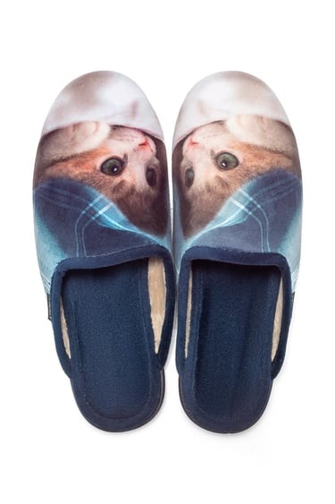  Kitten Kadın Ev Terliği Mavi 36/41