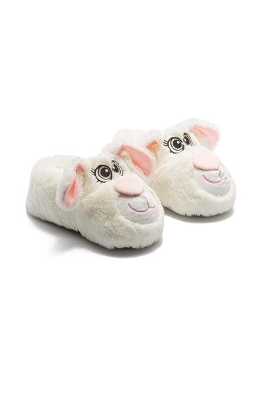  Raby Kadın Hayvanlı Panduf Beyaz 36/41