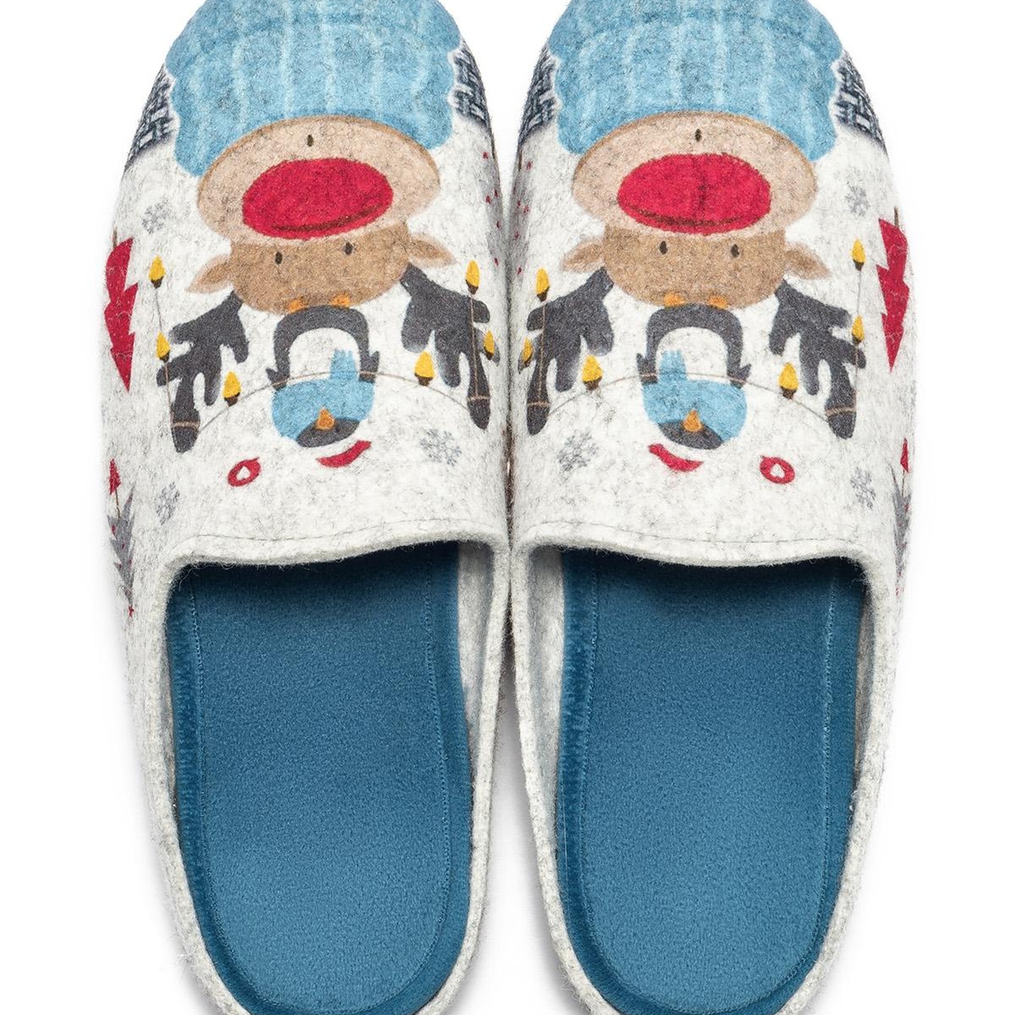 Geyik Kadın Ev Terliği Mavi 36/41