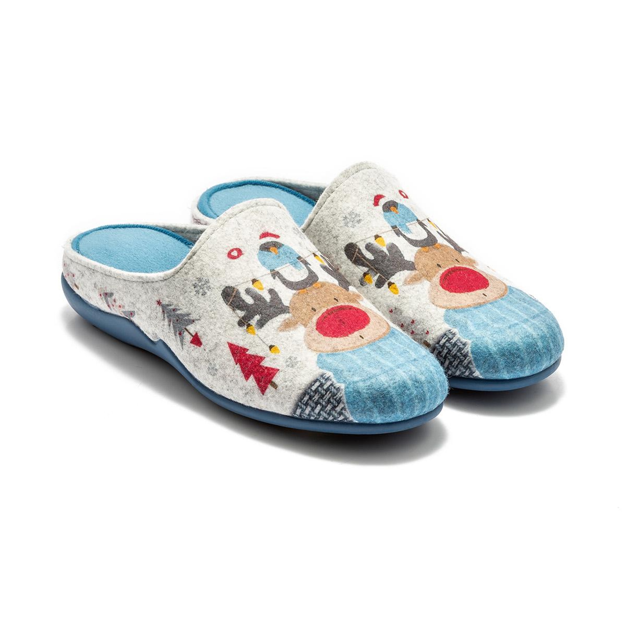 Geyik Kadın Ev Terliği Mavi 36/41