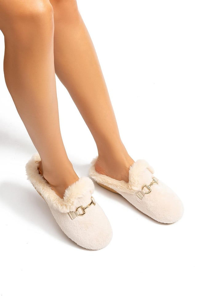  Belinda Kadın Ev Terliği Bej 36/41