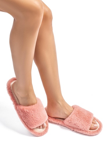  Lisa Peluş Kadın Ev Terliği Pembe 36/41