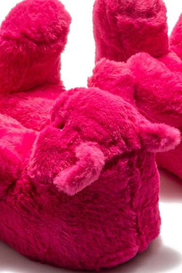  Pookie Kadın Hayvanlı Panduf Fuşya 36/41