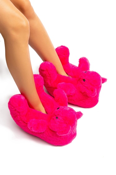  Pookie Kadın Hayvanlı Panduf Fuşya 36/41