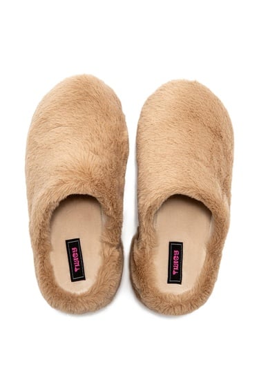 Lilo Peluş Kadın Ev Terliği Açık Kahverengi 36/40