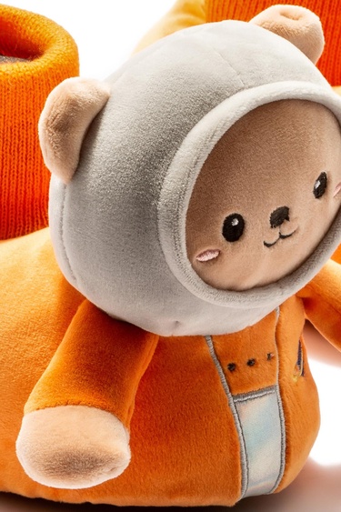  Api Çocuk Hayvanlı Panduf Turuncu 24/31