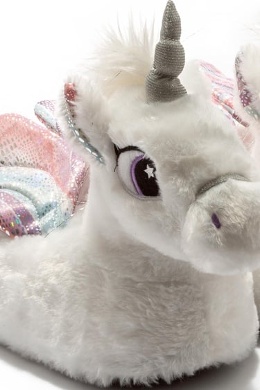  Lea Çocuk Hayvanlı Panduf Beyaz 21/27