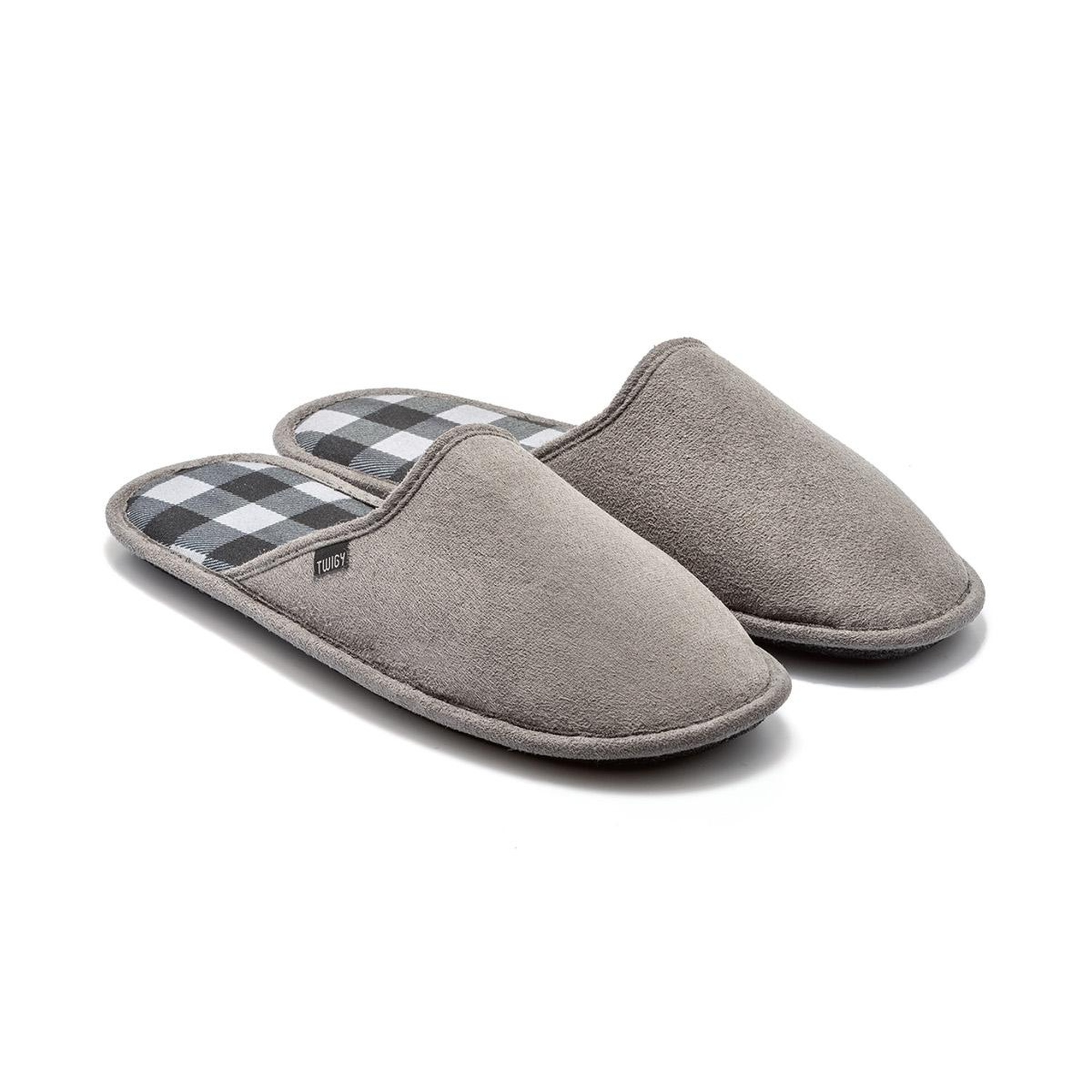 Ekose Erkek Ev Terliği Gri 41/46