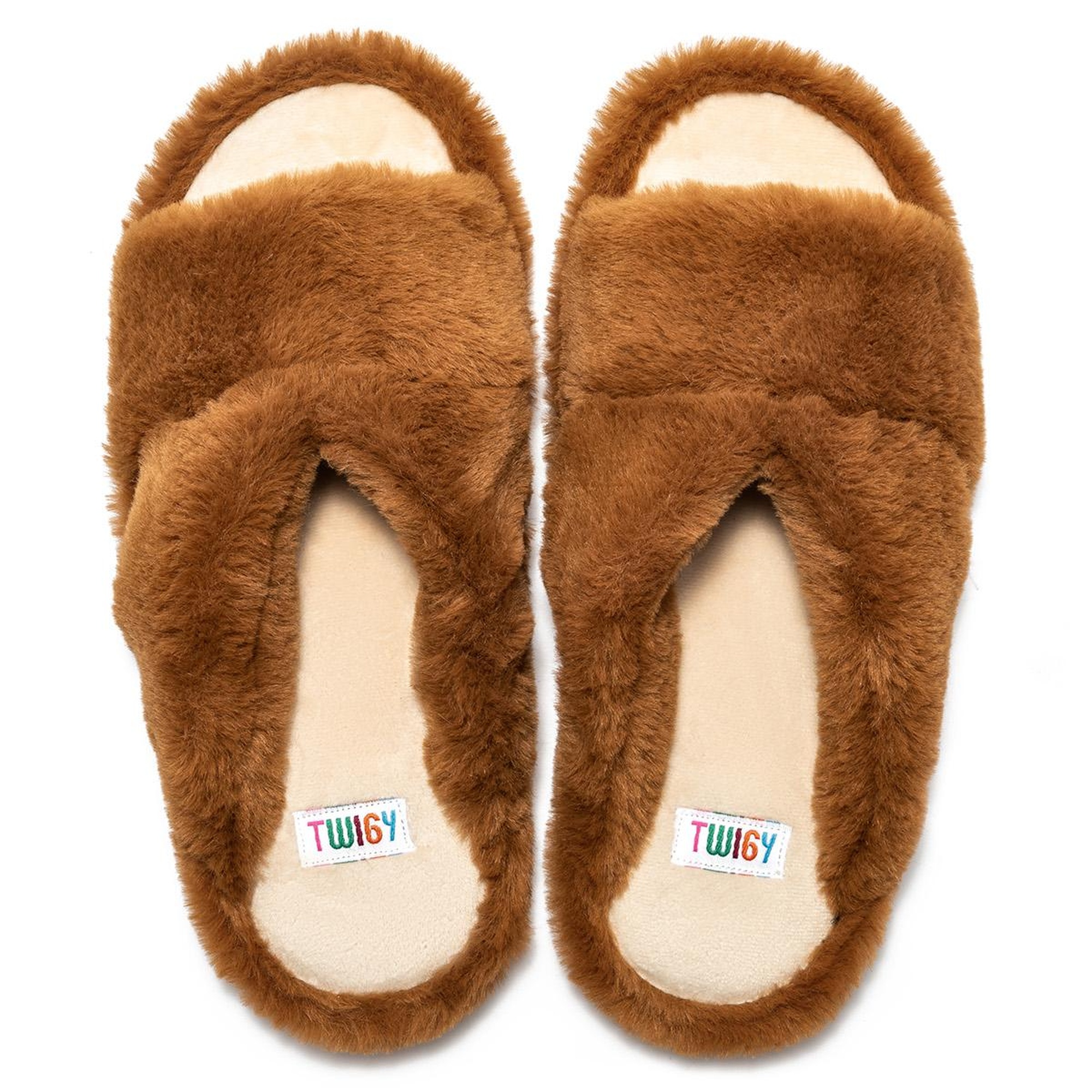 Moli Peluş Kadın Ev Terliği Kahverengi 36/41