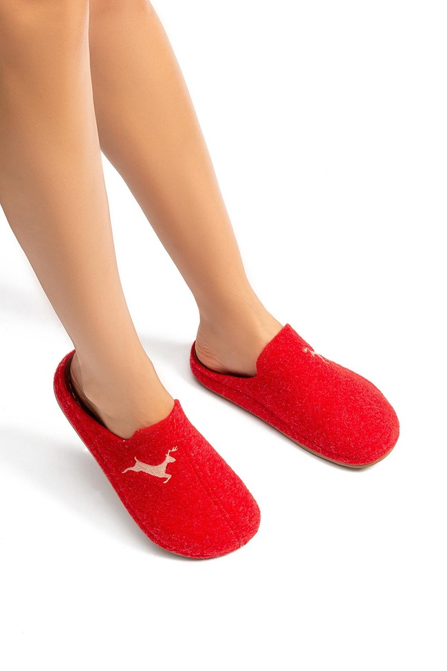  Bambi Kadın Ev Terliği Kırmızı 36/40