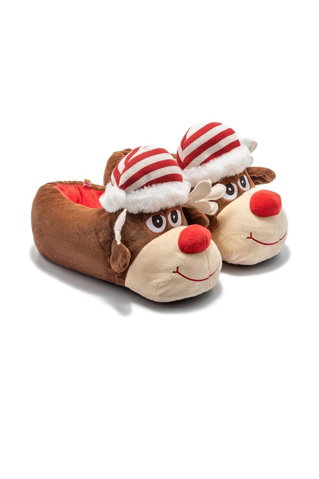  Nano Erkek Hayvanlı Panduf Kahverengi 41/46