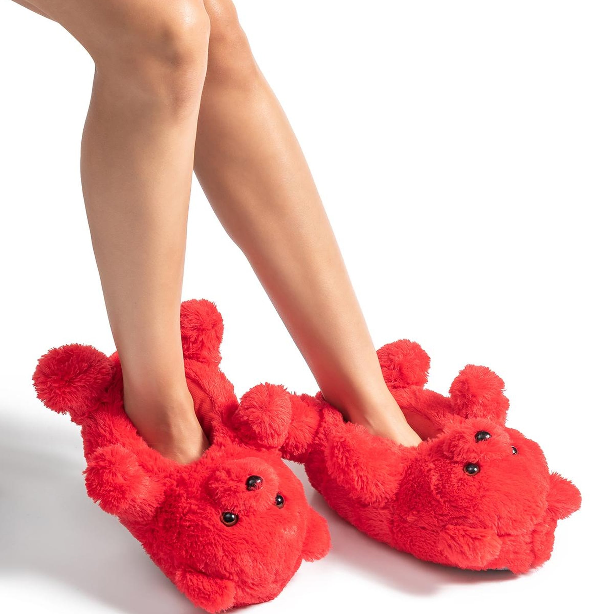 Teddy Kadın Hayvanlı Panduf Kırmızı 36/41