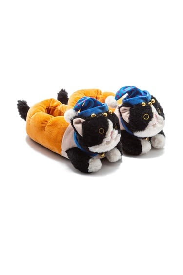  Alis Kadın Hayvanlı Panduf Siyah 36/41