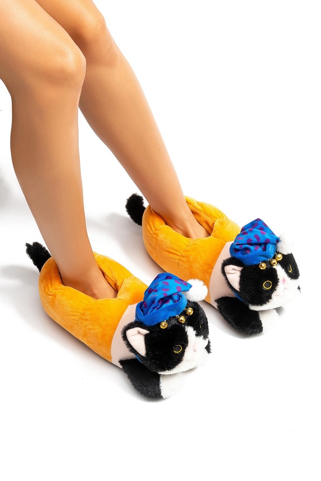  Alis Kadın Hayvanlı Panduf Siyah 36/41