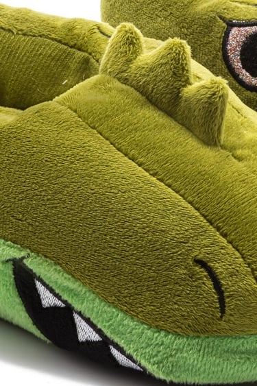  Dinos-1 Çocuk Hayvanlı Panduf Yeşil 30/38