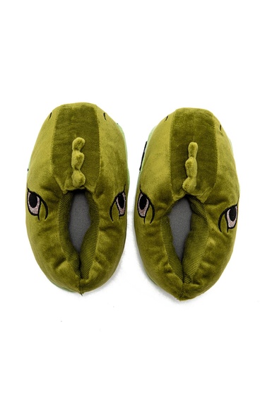  Dinos-1 Çocuk Hayvanlı Panduf Yeşil 30/38