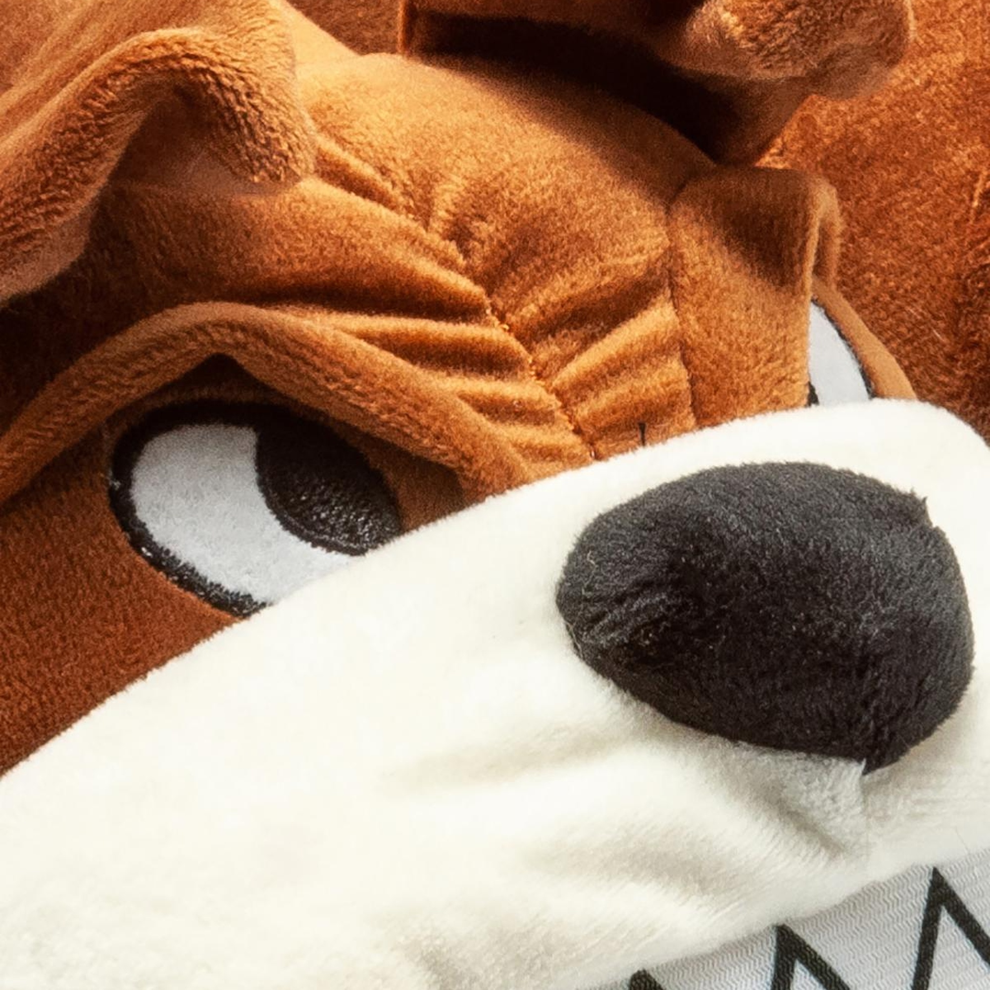 Kızgın Kadın,Garson Boy Hayvanlı Panduf Kahverengi 36/41