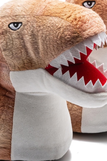  Tıreks Çocuk Hayvanlı Panduf Bej 31/38