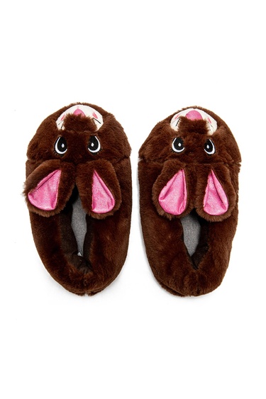  Nara Kadın Hayvanlı Panduf Kahverengi 36/41