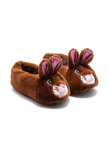  Nara Kadın Hayvanlı Panduf Kahverengi 36/41