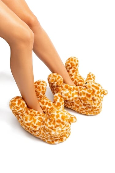  Pookie Kadın Hayvanlı Panduf Leopar 36/41