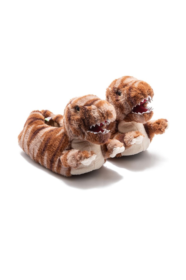  Trek Çocuk Hayvanlı Panduf Kahverengi 30/37