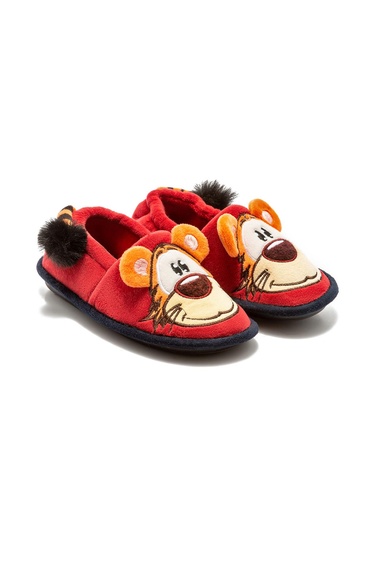  Aslan Çocuk Ev Ayakkabısı Kırmızı 30/35