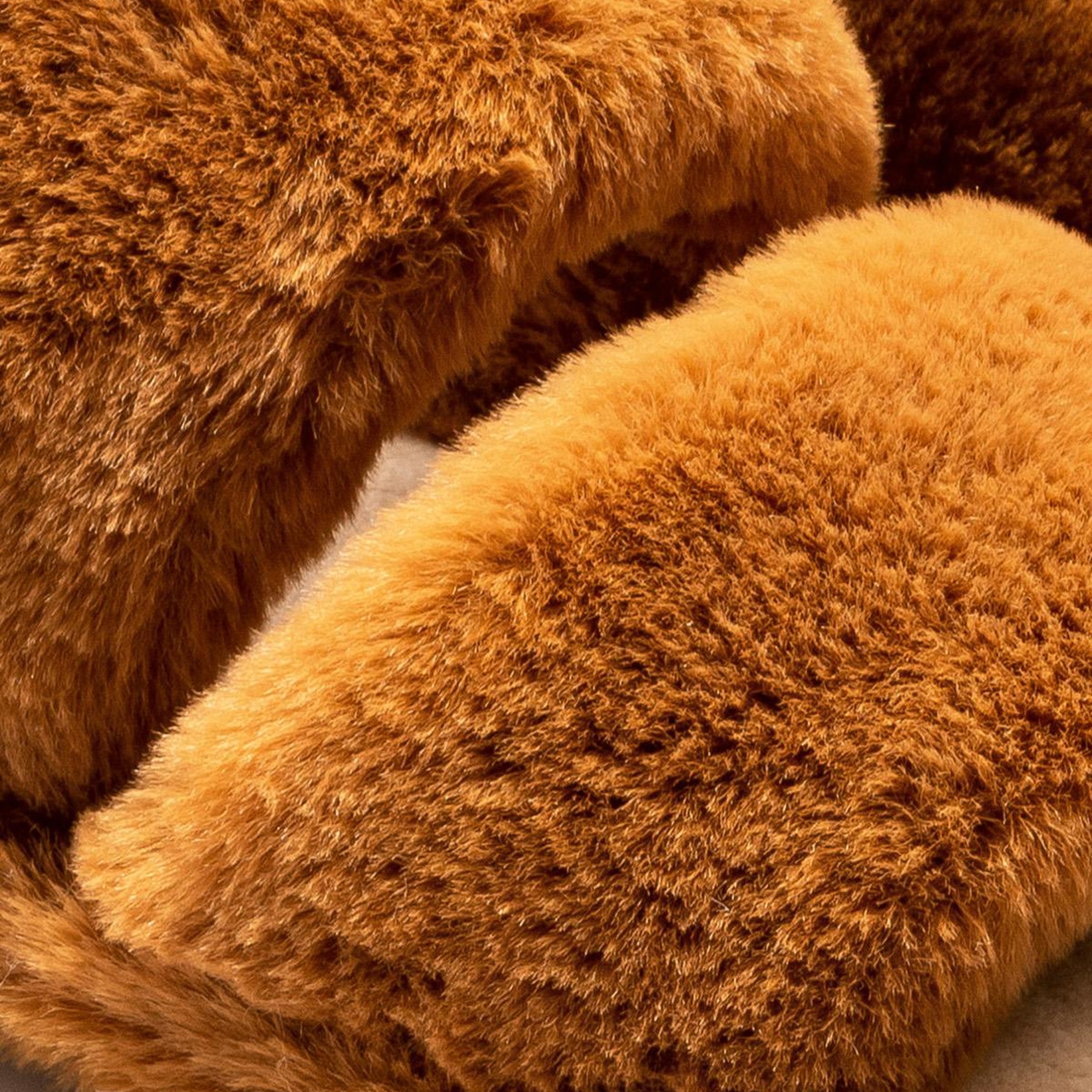 Mona Peluş Kadın Ev Terliği Kahverengi 36/41