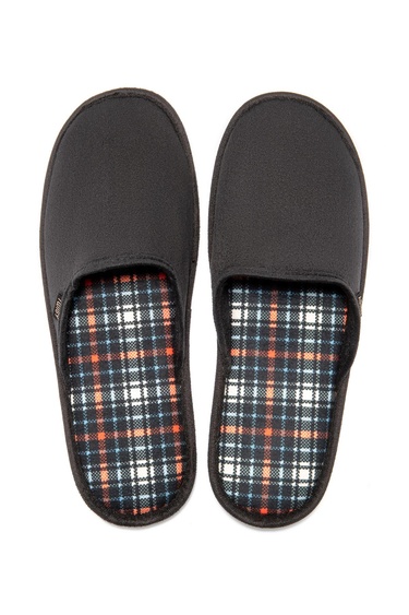  Ekose Erkek Ev Terliği Turuncu/Mavi 41/46