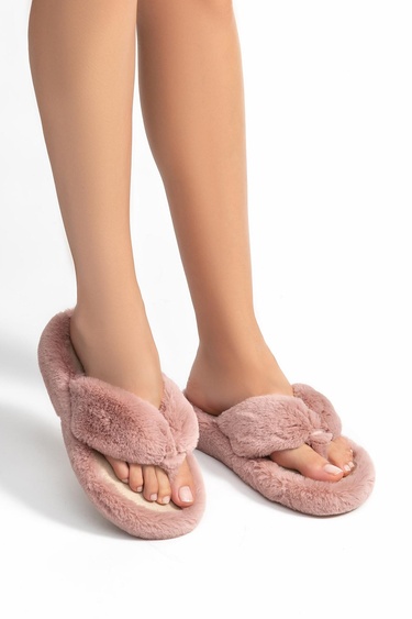  Keti Peluş Kadın Ev Terliği Pembe 37/41