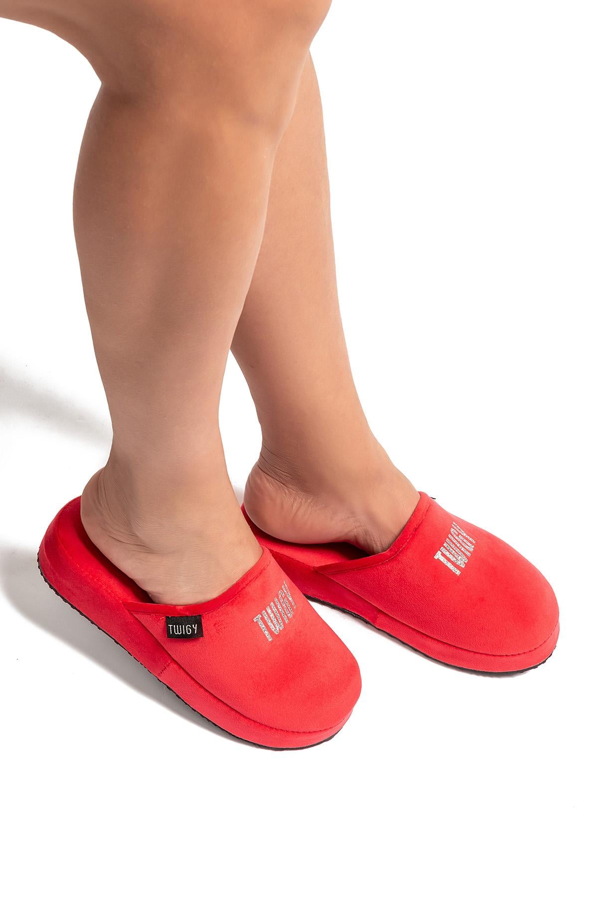  Shiny Kadın Ev Terliği Kırmızı 36/40