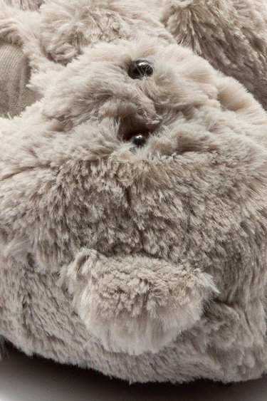  Teddy Kadın,Garson Boy Hayvanlı Panduf Gri 36/41