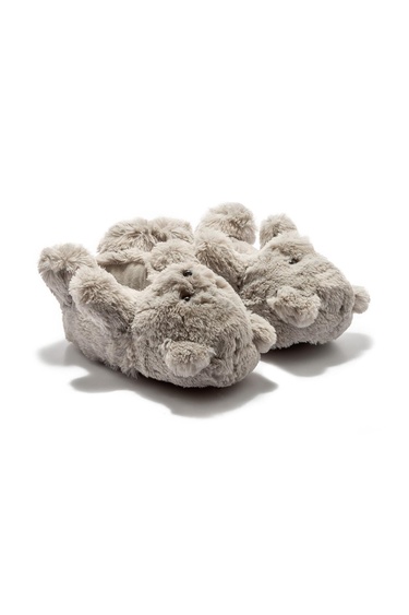  Teddy Kadın,Garson Boy Hayvanlı Panduf Gri 36/41