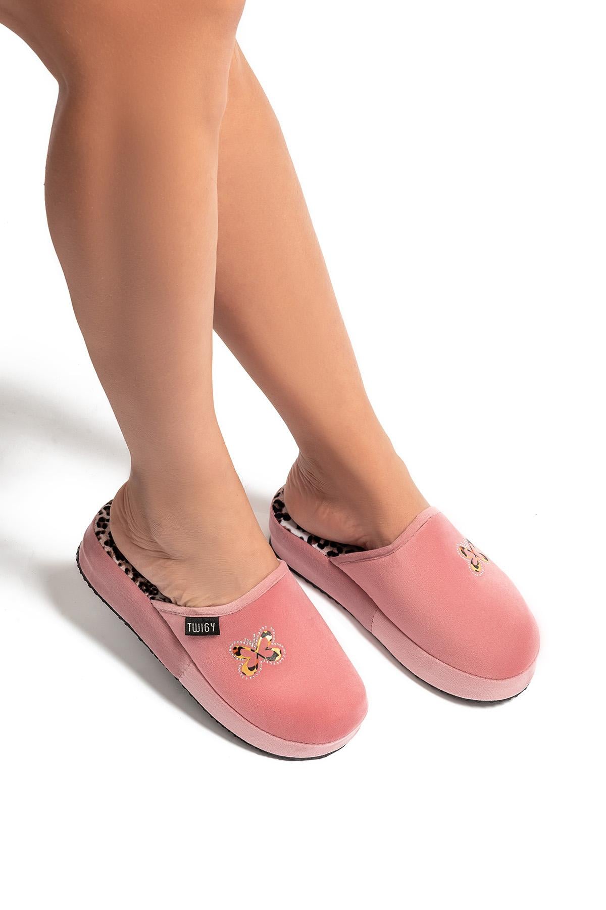  Kelebek Kadın Ev Terliği Pembe 36/40