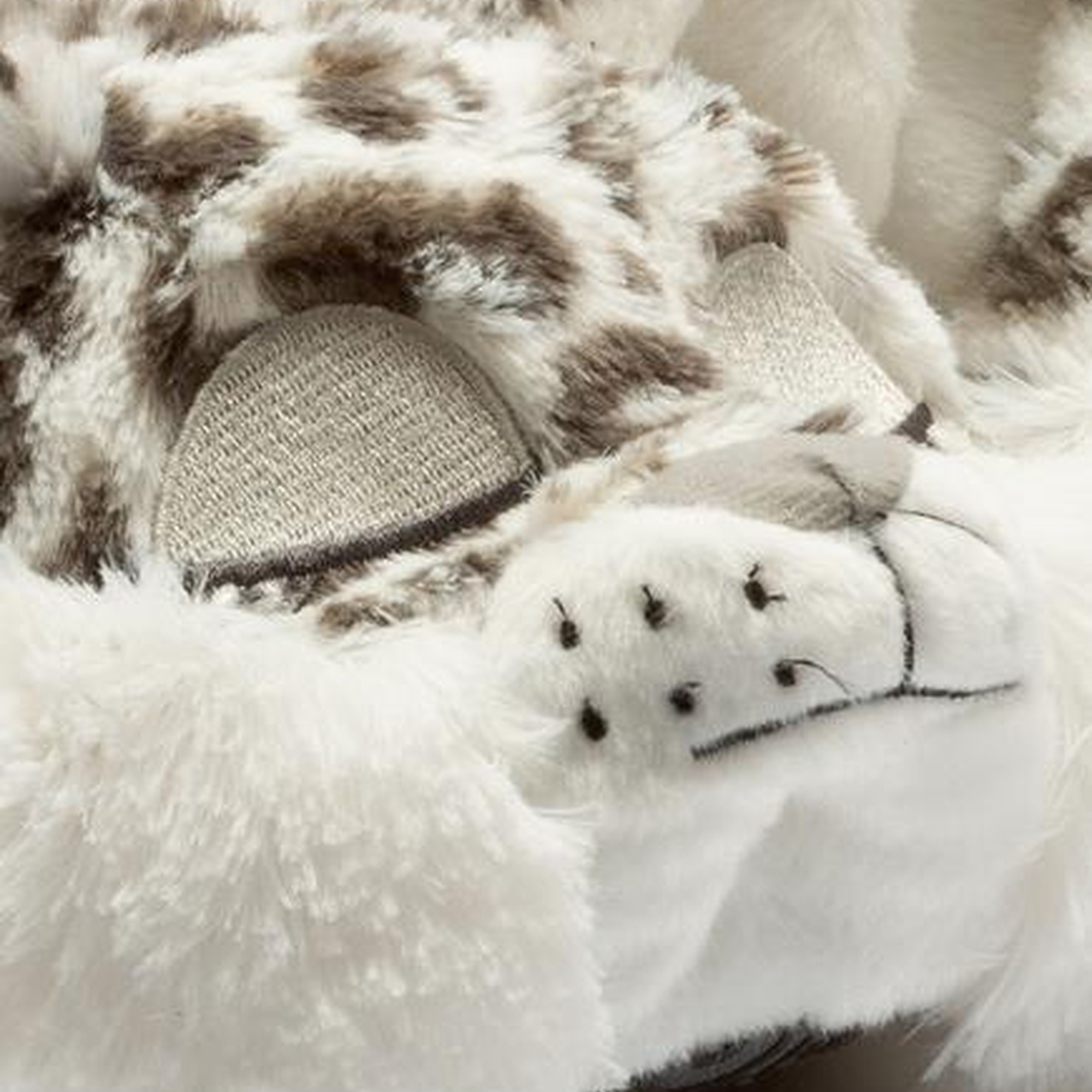 Pompik Kadın Hayvanlı Panduf Gri 36/41