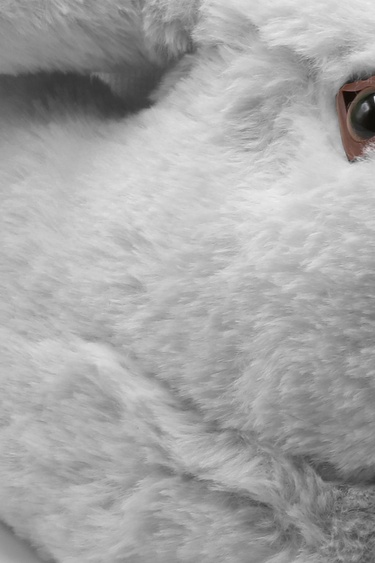  Zulu Kadın Hayvanlı Panduf Gri 36/41