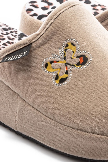  Kelebek Kadın Ev Terliği Bej 36/40