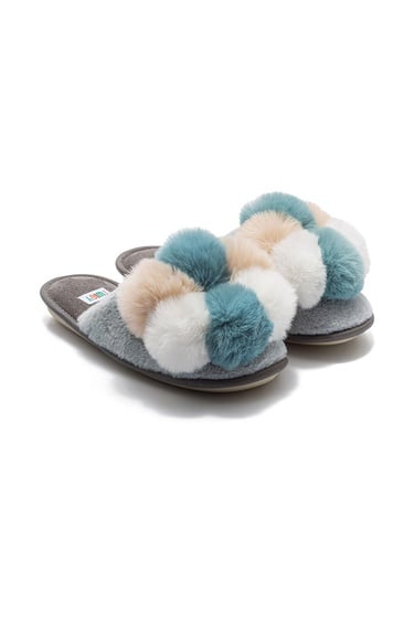  Tess Kadın Ev Terliği Mavi 36/41