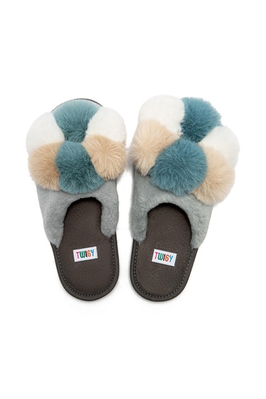  Tess Kadın Ev Terliği Mavi 36/41