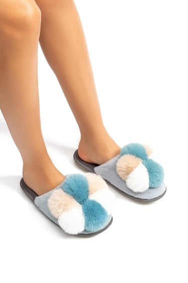  Tess Kadın Ev Terliği Mavi 36/41