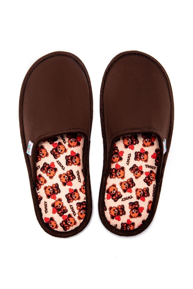  Amore Kadın Ev Terliği Kahverengi 36/41