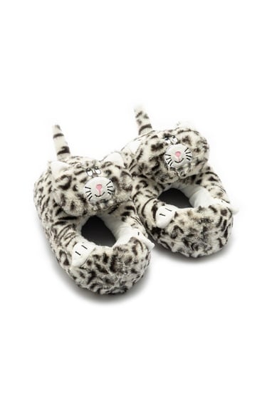  Gatto Kadın Hayvanlı Panduf Gri 36/41