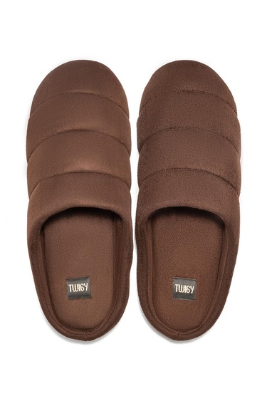  Adamo Erkek Ev Terliği Sessiz Taban Kahverengi 41/46