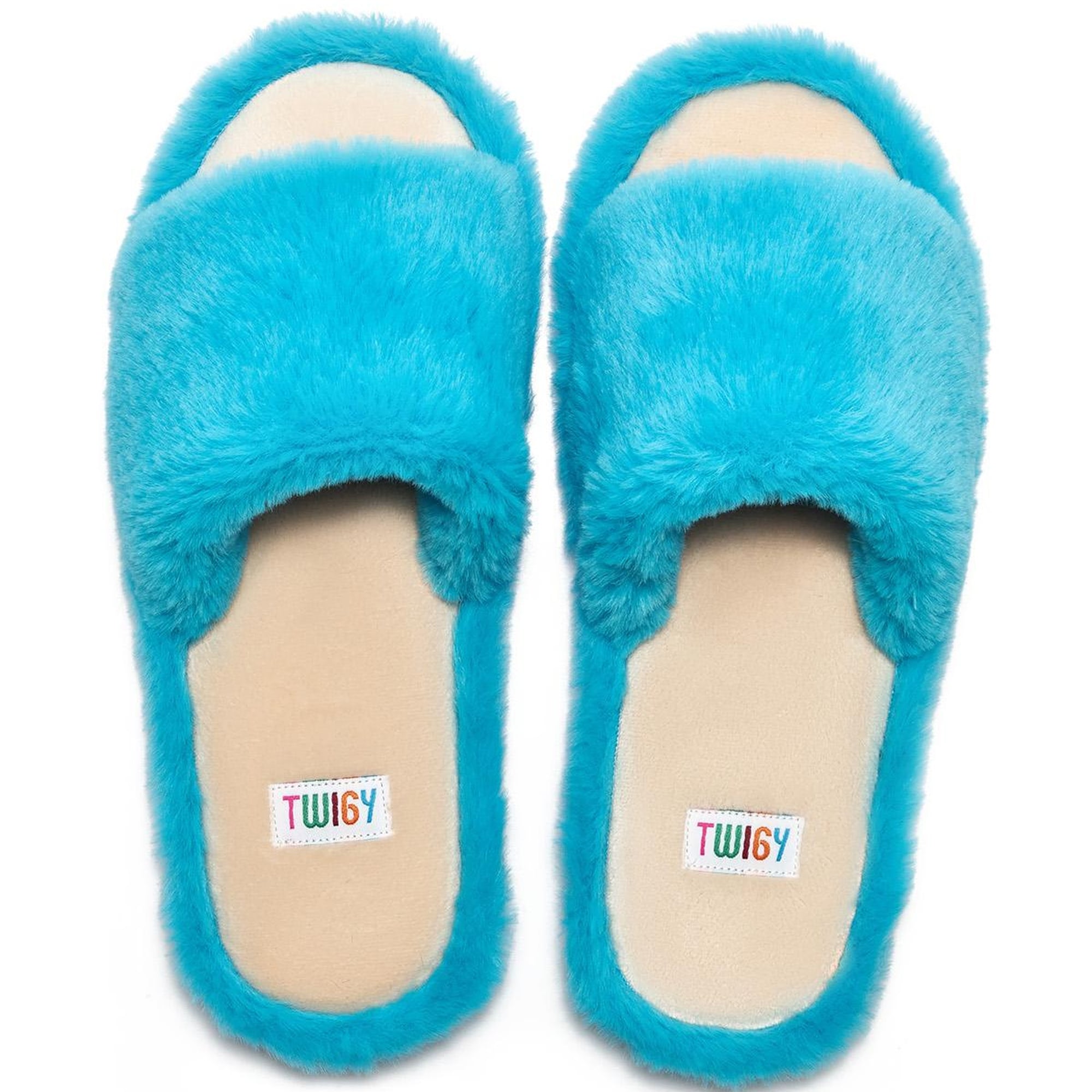 Lisa Peluş Kadın Ev Terliği Mavi 36/41