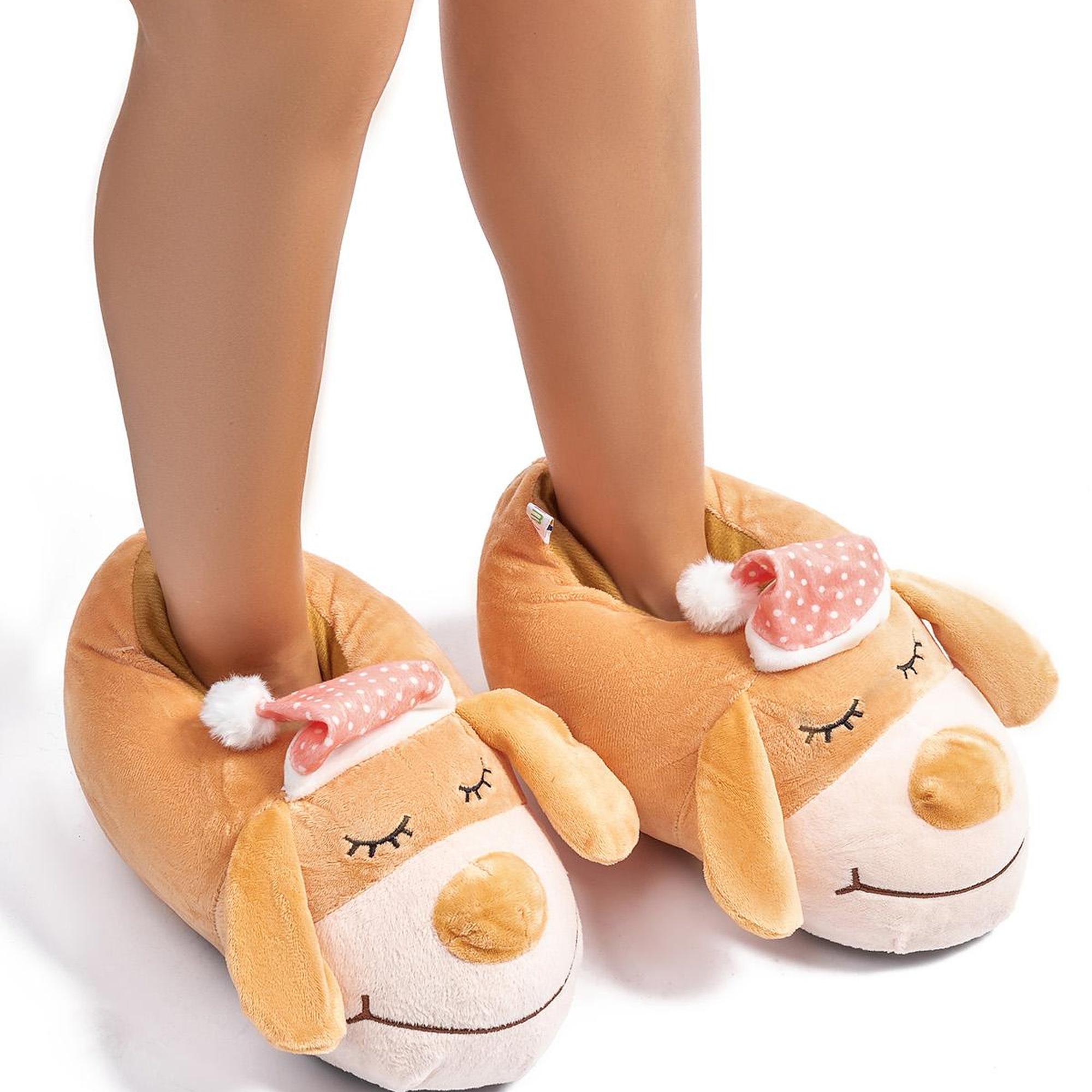 Dormo Kadın Hayvanlı Panduf Bej 36/41