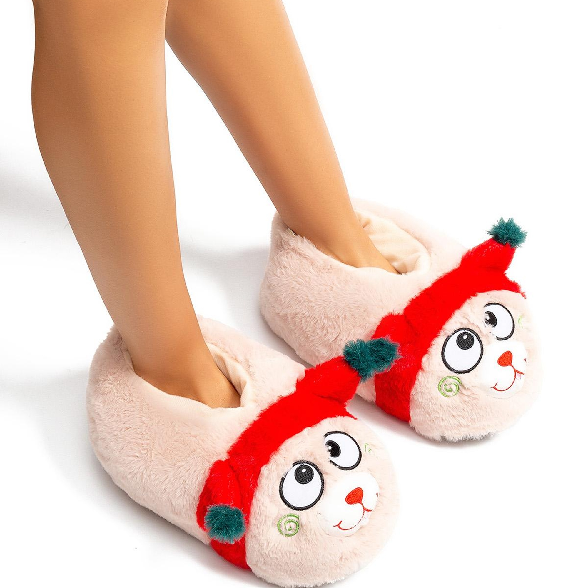 Pasy Kadın Hayvanlı Panduf Bej 36/41