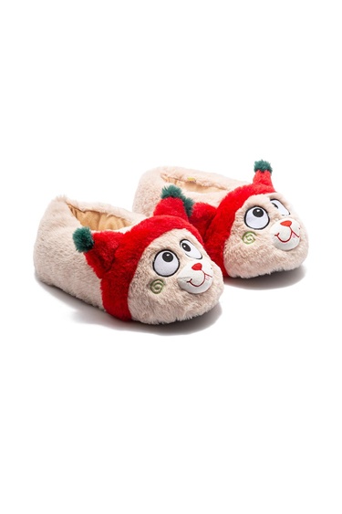  Pasy Kadın Hayvanlı Panduf Bej 36/41